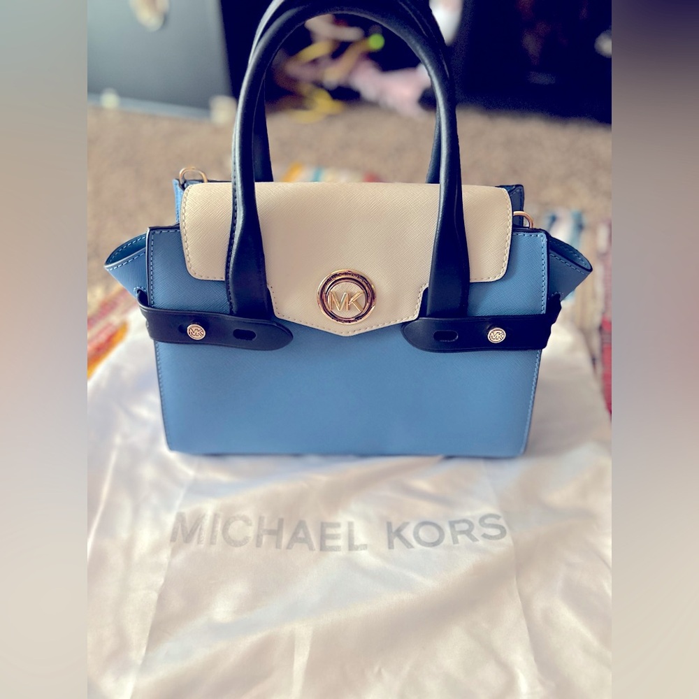 Michael Kors Navy Purse w/Chain Strap